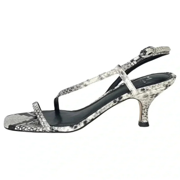 Marc Fisher Gove2 Snake Print Leather Womens Heeled Sandal Size 9.5M - Picture 2 of 15